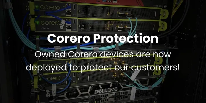Strategic Partnership with Corero for DDoS Protection at RoyaleHosting